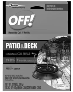 OFF! Insect Repellent Refill Coil For Mosquitoes 5 oz. (Pack of 6)