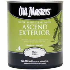 Old Masters Ascend Exterior Matte Clear Water-Based Finish 1 qt