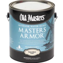 Old Masters Clear Semi-Gloss Water Based Floor Finish 1 gal. for Interior Wood Surfaces (Pack of 2)