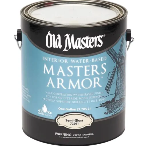 Old Masters Clear Semi-Gloss Water Based Floor Finish 1 gal. for Interior Wood Surfaces (Pack of 2)