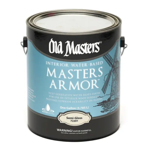 Old Masters Clear Semi-Gloss Water Based Floor Finish 1 gal. for Interior Wood Surfaces (Pack of 2)
