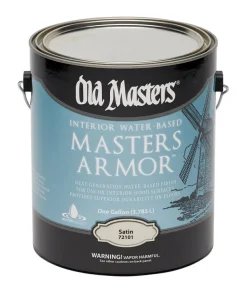 Old Masters Masters Armor Satin Clear Water-Based Floor Finish 1 gal. (Pack of 2)