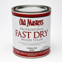 Old Masters Professional Semi-Transparent Golden Oak Oil-Based Alkyd Fast Dry Wood Stain 1 qt (Pack of 4)