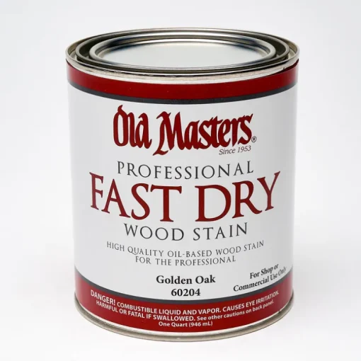 Old Masters Professional Semi-Transparent Golden Oak Oil-Based Alkyd Fast Dry Wood Stain 1 qt (Pack of 4)