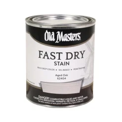 Old Masters Professional Semi-Transparent Aged Oak Oil-Based Alkyd Fast Dry Wood Stain 1 qt (Pack of 4)