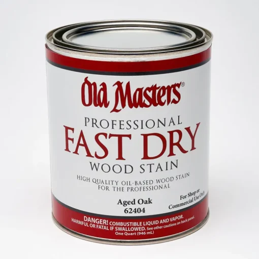 Old Masters Professional Semi-Transparent Aged Oak Oil-Based Alkyd Fast Dry Wood Stain 1 qt (Pack of 4)