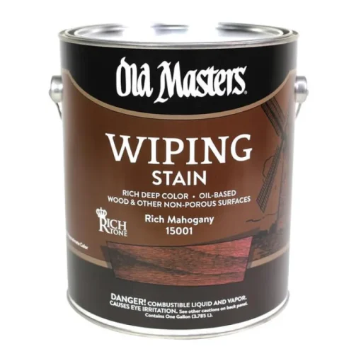Old Masters Semi-Transparent Rich Mahogany Oil-Based Wiping Stain 1 gal (Pack of 2)