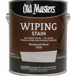 Old Masters Semi-Transparent Weathered Wood Oil-Based Wiping Stain 1 gal (Pack of 2)