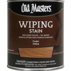 Old Masters Semi-Transparent Dark Mahogany Oil-Based Wiping Stain 1 qt (Pack of 4)