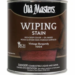 Old Masters Semi-Transparent Vintage Burgundy Oil-Based Wiping Stain 1 qt