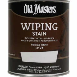 Old Masters Semi-Transparent Pickling White Oil-Based Wiping Stain 1 qt (Pack of 4)