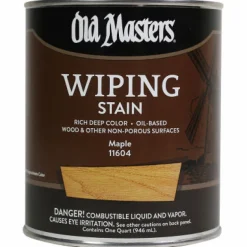 Old Masters Semi-Transparent Maple Oil-Based Wiping Stain 1 qt (Pack of 4)