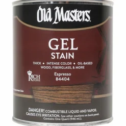 Old Masters Semi-Transparent Espresso Oil-Based Alkyd Gel Stain 1 qt