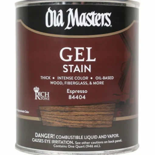 Old Masters Semi-Transparent Espresso Oil-Based Alkyd Gel Stain 1 qt
