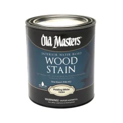 Old Masters Semi-Transparent Pickling White Water-Based Latex Wood Stain 1 qt. (Pack of 4)