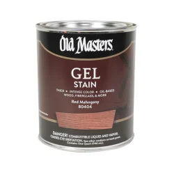 Old Masters Semi-Transparent Red Mahogany Oil-Based Alkyd Gel Stain 1 qt