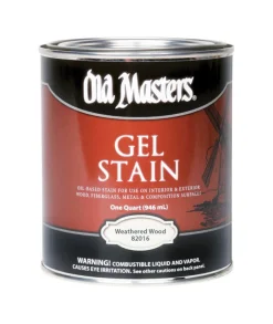 Old Masters Semi-Transparent Weathered Wood Oil-Based Alkyd Gel Stain 1 qt