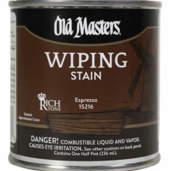 Old Masters Semi-Transparent Espresso Oil-Based Wiping Stain 0.5 Pt.