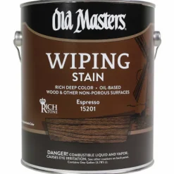 Old Masters Semi-Transparent Espresso Oil-Based Wiping Stain 1 gal (Pack of 2)