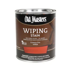 Old Masters Semi-Transparent Crimson Fire Oil-Based Wiping Stain 1 qt