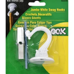 Ook Jumbo Steel 1.5 in. L Swag Hook 30 lb. 1 pk
