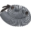 Orbit Gray Coil Garden Hose 50 L ft. x 3/8 Dia. in. with 8-Pattern Nozzle