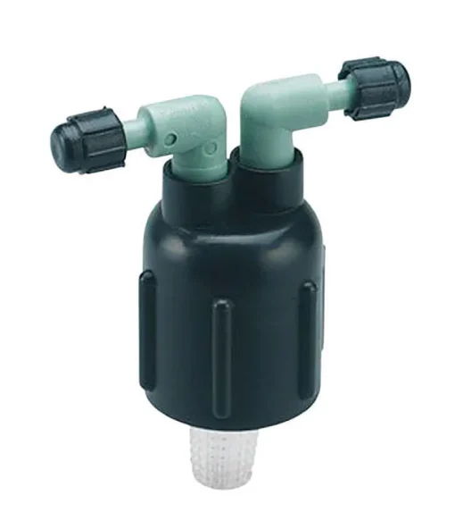 Orbit Plastic Black 2-Port Full Circle Drip Irrigation Manifold 1/2 in. Barb x 1/4 in. NPT