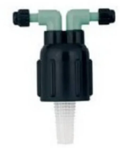 Orbit Plastic Black 2-Port Full Circle Drip Irrigation Manifold 1/2 in. Barb x 1/4 in. NPT