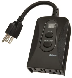 2-Outlet 24-Hour Digital Block Heater Timer