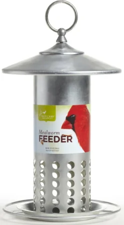 Pacific Bird & Supply Co Inc Pb-0037 6.25 X 6.25 X 11.25 Galvanized Mealworm Feeder