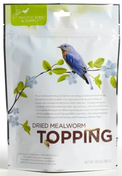 Pacific Bird & Supply Co Inc Pb-0018 3.5 Oz Dried Mealworm Topping