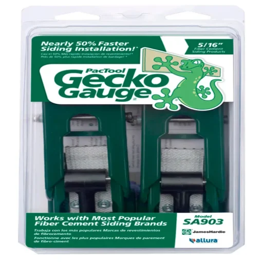 PacTool Gecko Gauge 8 in. X 5/16 in. D Fiber Cement Siding Tool 2 pk