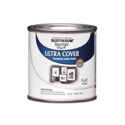 Painters Touch 1990-730 1/2 Pint Flat White Painters Touch™ Multi-Purpose Paint (Pack Of 6)