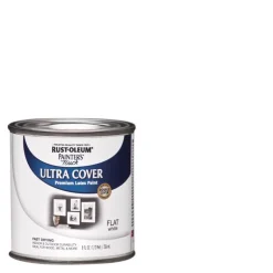Painters Touch 1990-730 1/2 Pint Flat White Painters Touch™ Multi-Purpose Paint (Pack Of 6)