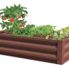 Panacea 12 in. H X 48 in. W X 24 in. D Steel Raised Garden Bed Brown