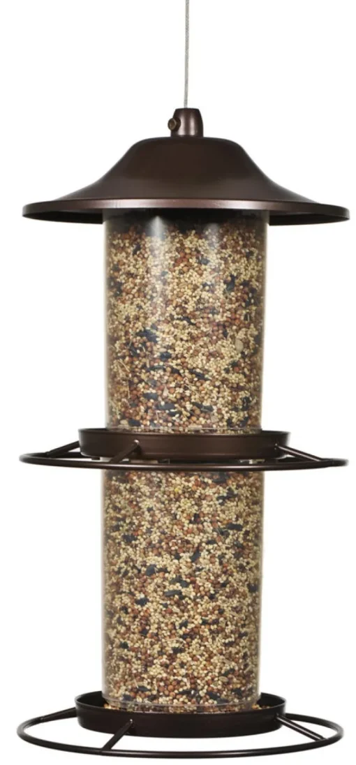 Panorama Plastic Bird Feeder Brown 4.5 lb