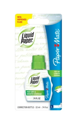 Paper Mate Liquid Paper White Correction Fluid 0.74 oz