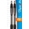Papermate Profile Black Retractable Ball Point Pen 2 pk