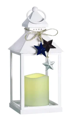 Paradise Lighting Plastic Star Flameless Lantern White (Pack of 9).