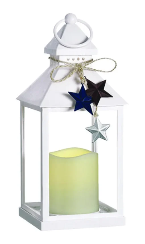 Paradise Lighting Plastic Star Flameless Lantern White (Pack of 9).