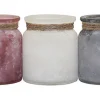 Patio Essentials 22734 Glass Citronella Candle Sea Salt Finish & Rope Accent (Pack of 9)