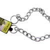 PDQ Silver Chain Steel Dog Collar Large/X-Large