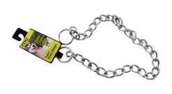 PDQ Silver Chain Steel Dog Collar Large/X-Large