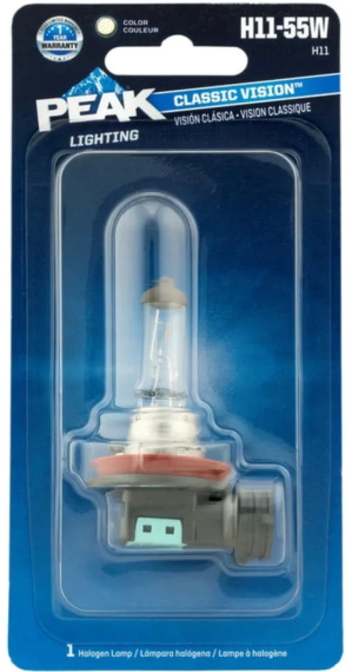 Peak Classic Vision Halogen High/Low Beam Automotive Bulb H11