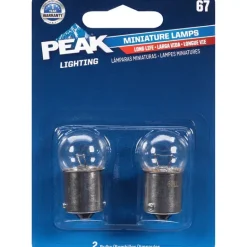 Peak Incandescent Fog/Forward Miniature Automotive Bulb 67