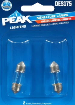 Peak Incandescent Indicator Miniature Automotive Bulb DE3175