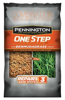 Pennington One Step Complete Bermuda Grass Full Sun Seed, Mulch & Fertilizer 8.3 lb