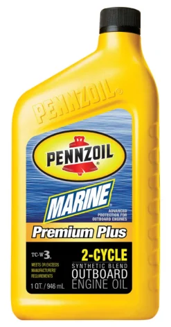PENNZOIL Marine TC-W3 2 Cycle Engine Outboard Motor Oil 1 qt. (Pack of 6)