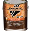 Penofin Semi-Transparent Matte Dark Walnut Oil-Based Stain and Sealer 1 gal. (Pack of 4)
