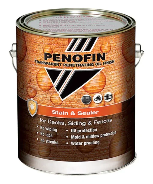 Penofin Semi-Transparent Matte Mission Brown Oil-Based Stain and Sealer 1 gal. (Pack of 4)